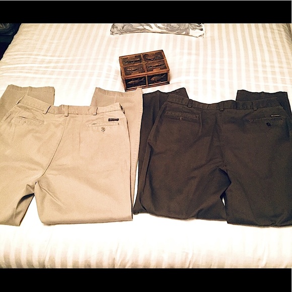 Men’s Savane Flat Khaki Pants Bundle (40W X 32L) - Picture 7 of 14